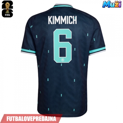 Lacne Muži Futbalové dres Nemecko Joshua Kimmich #6 MS 2026 Krátky Rukáv - Preč